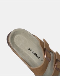 EVERAU - EverAU Ugg Sandal Platform Cow Suede Upper Sandals