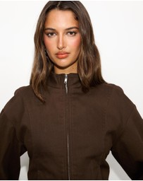 Dazie - Isla Cotton Bomber Jacket