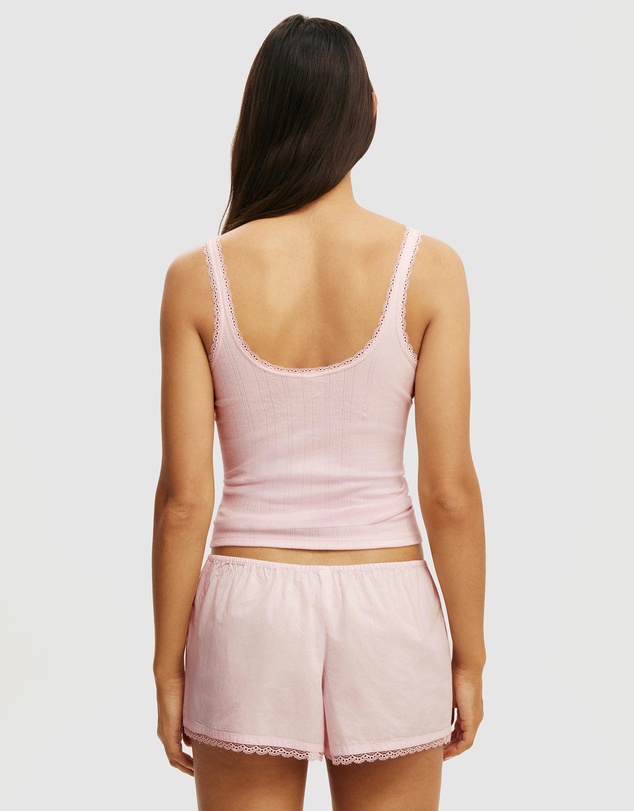 Cotton On Body - Dreamy Soft Pointelle Button Up Cami