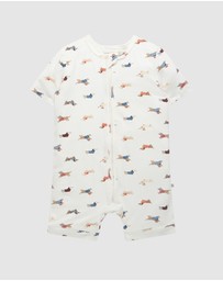Kynd Baby - Day Or Night Onesie Short Sleeve in Dachshund