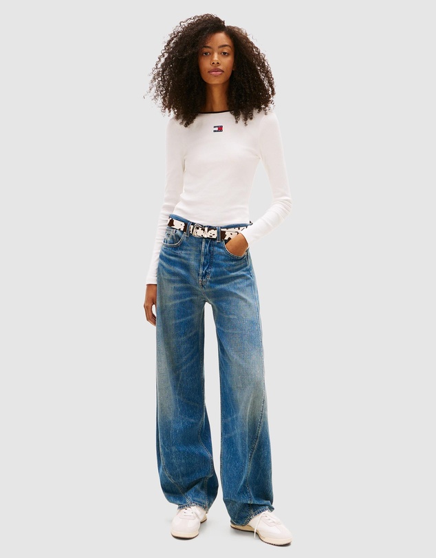 Tommy Jeans - Slim Badge LS Rib Tee