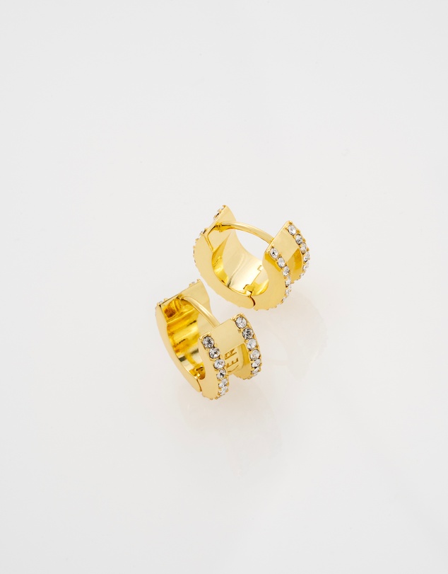 Ted Baker - ROSY: Crystal Roll Huggie Earrings