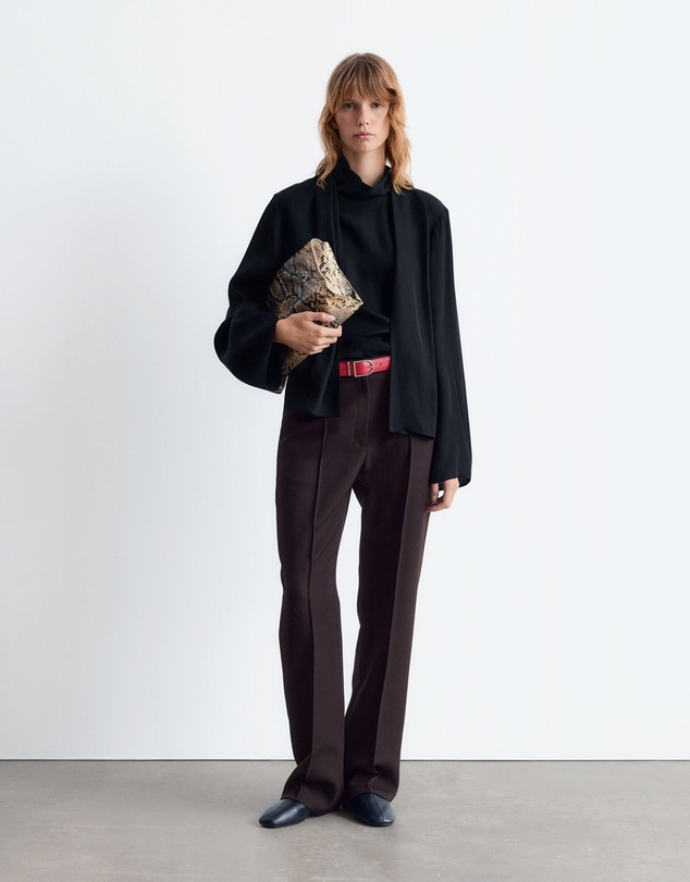 & Other Stories - Scarf-Detail Satin Blouse