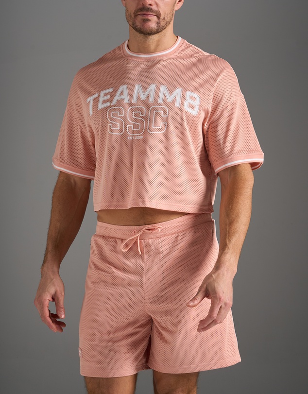TEAMM8 - S.S.C. Fraternity Drop Sleeve Crop Tee