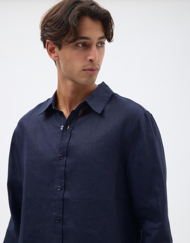 AERE - Euro Resort Linen LS Shirt