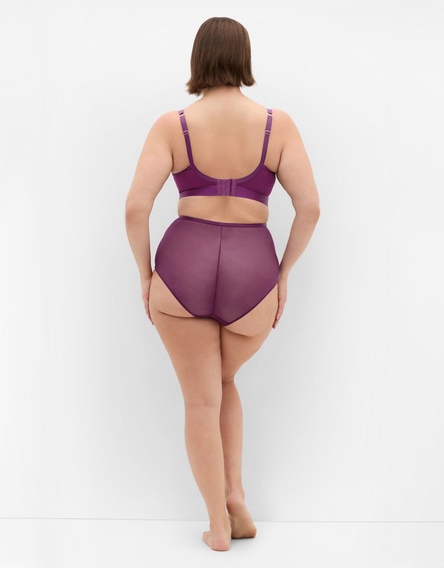 City Chic - Onyx Longline Contour Bra - Purple Iris
