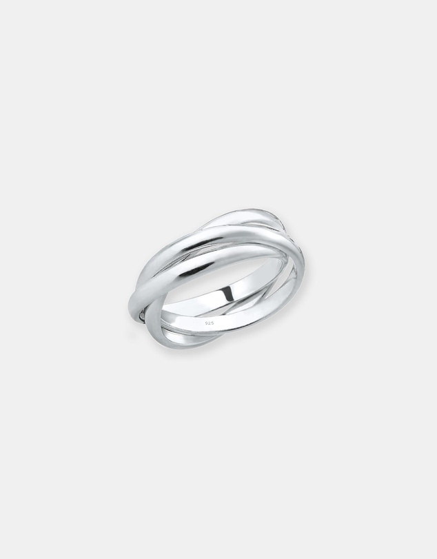 Elli Jewelry - Interwined Band Ring in 925 Silver