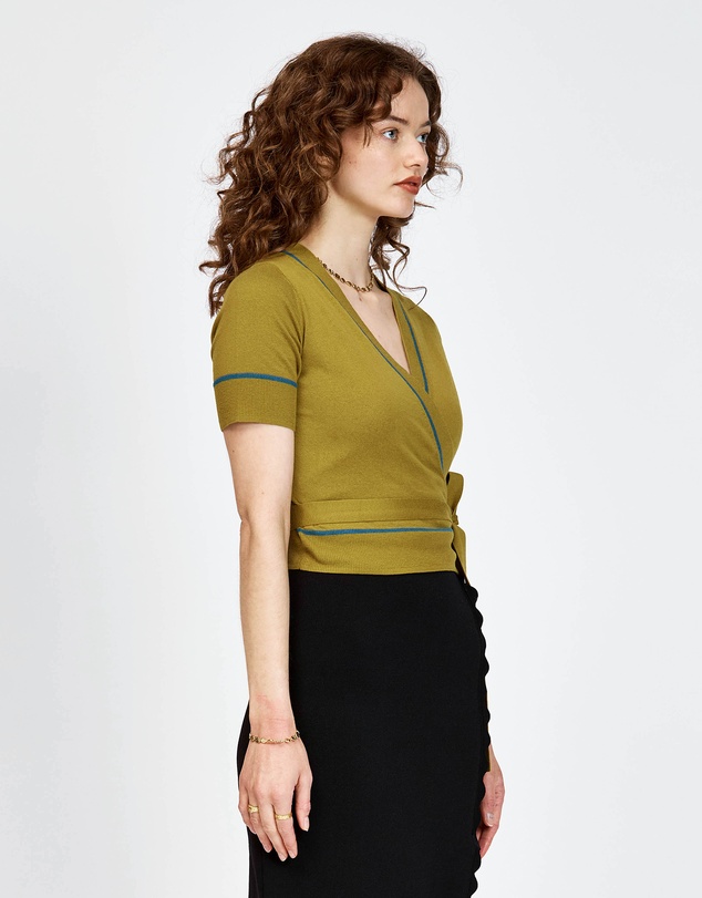 bul - Osprey Wrap Top Olive / Teal