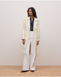 Trenery - Silk Concealed Placket Shirt in Night Sky