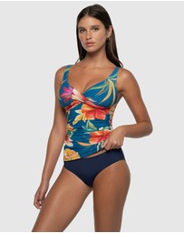 Nip Tuck Swim - Hula Hula Louise Multifit Ruched Front Tankini Top