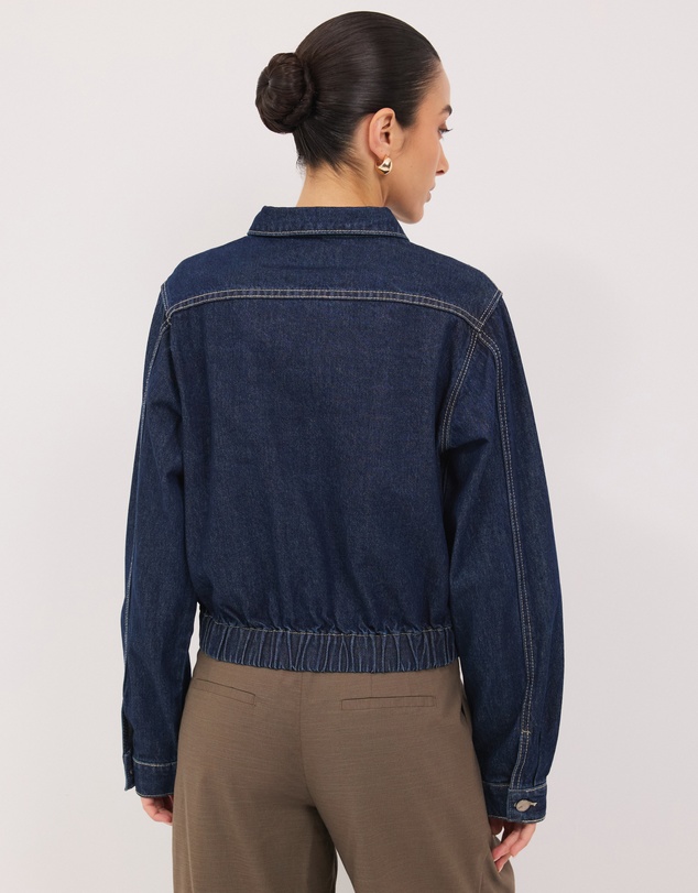 Calli - Mika Denim Bomber Jacket