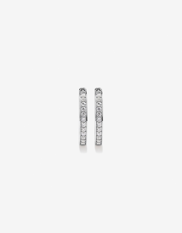 Michael Hill - 20mm Cubic Zirconia Huggie Hoop Earrings in Sterling Silver