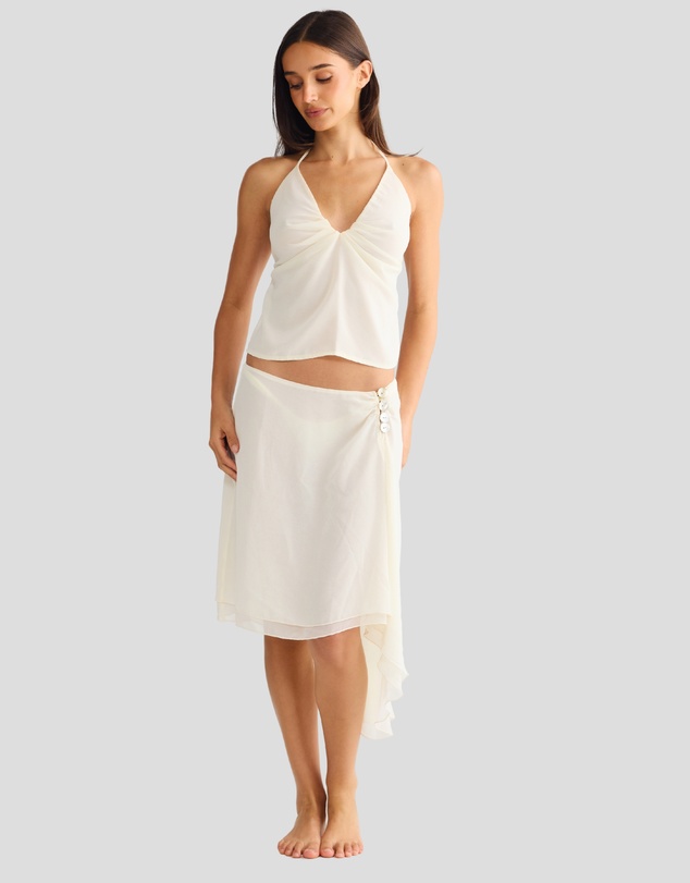 Vacay Swimwear - Aurelia Skirt Off-White