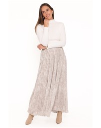 Petal & Pup - Nicki Pleated Maxi Skirt - Snake Print