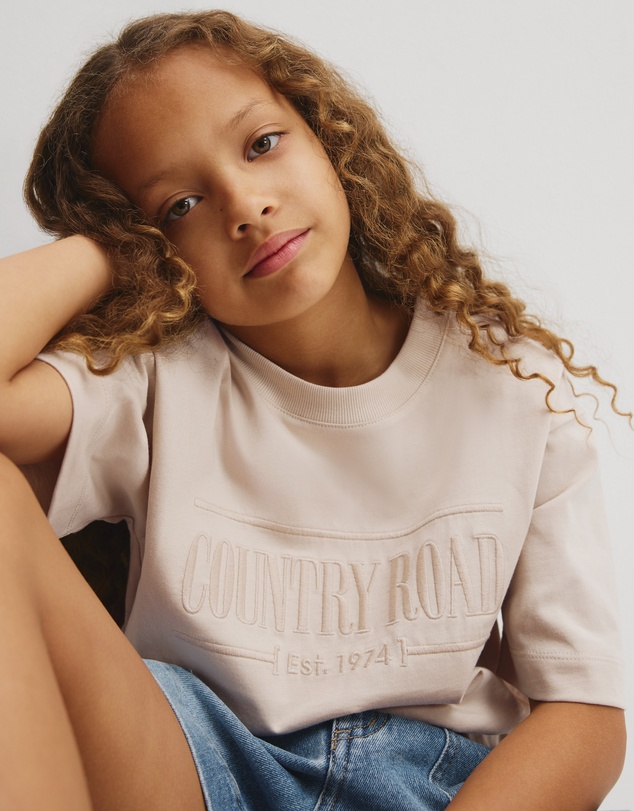 Country Road - Teen Australian Cotton Short Sleeve Relaxed Heritage T-shirt