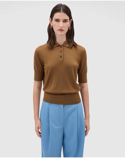 Oroton - Knit Polo Top
