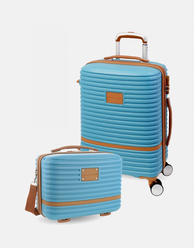 Pierre Cardin - Pierre Cardin Classique Cabin White Hard Shell with Mini Beauty Case Set