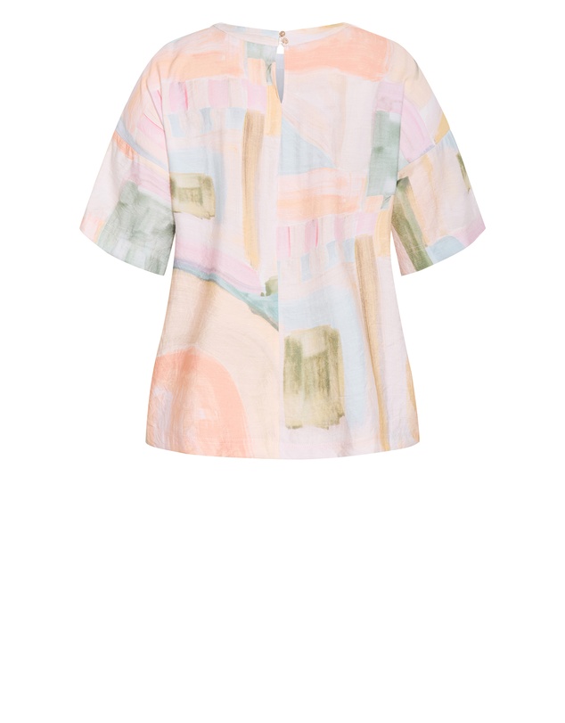 City Chic - Alexi Trance Print Top