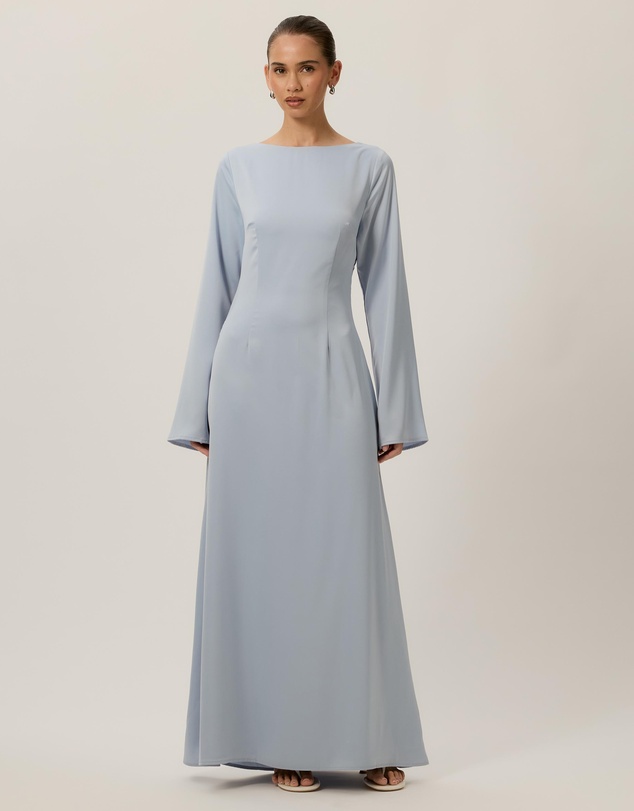 Tussah - Bec Long Sleeve Satin Maxi Dress