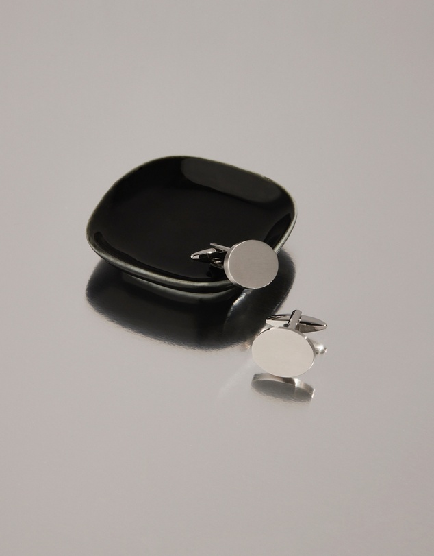Najo - Orion Steel Oval Cufflink