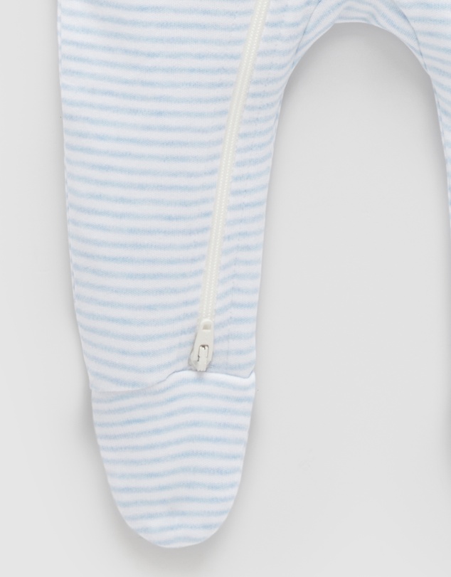 Purebaby - Zip Growsuit & Hat Set-Babies