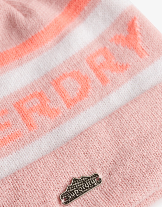 Superdry - Superdry Logo Knit Beanie Hat