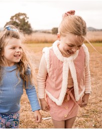 WITH LOVE FOR KIDS - Snowy Cord Vest - Babies - Kids