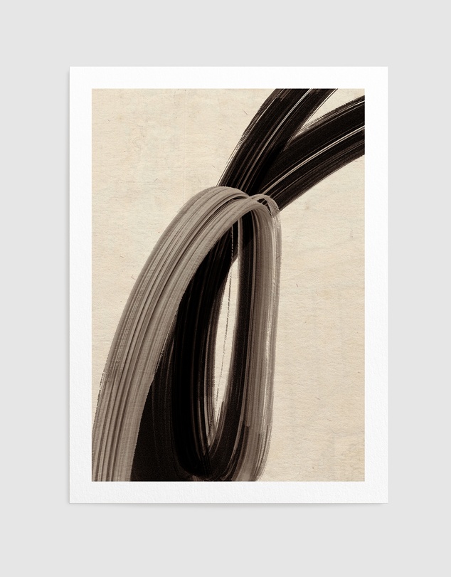 Olive et Oriel - Brownstrokes No 1 by Treechild Art Print