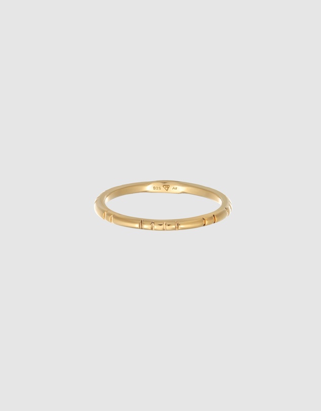 Elli Jewelry - Filigree Stacking Ring in Gold-Plated 925 Silver