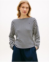 Tommy Hilfiger - Flag Embroidery Boat Neck Jumper