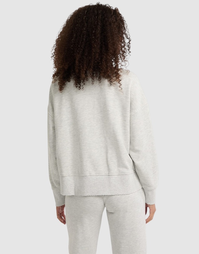 GUESS Originals - GUESS Originals Distressed Baker Crewneck Fleece Sweatshirt