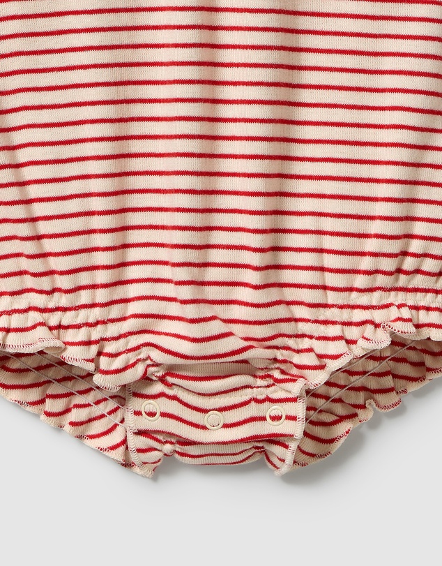Wilson & Frenchy - Organic Stripe Rib Playsuit - Babies