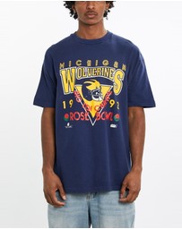 Vintage by The Real Deal - Pre Loved - Vintage 1992 NCAA University of Michigan Wolverines Rose Bowl Tee