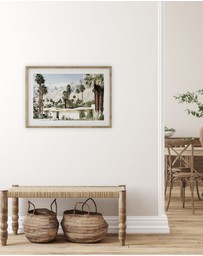 Olive et Oriel - Palm Springs House Art Print