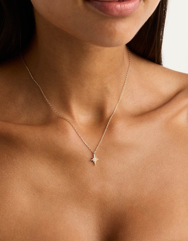 By Charlotte - Silver Starlight Necklace