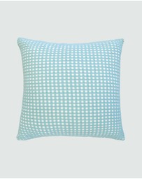 Bambury - Dora Square Cushion Aqua