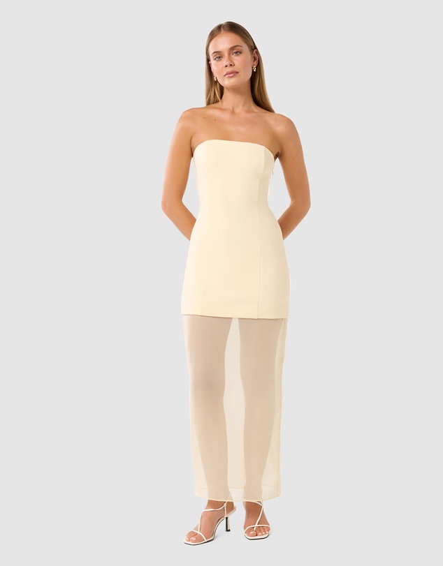 Forever New - Pamela Sheer Strapless Midi Dress