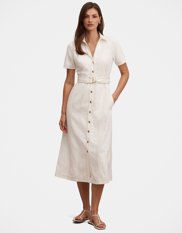 Forever New - Josephine Short Sleeves Denim Dress