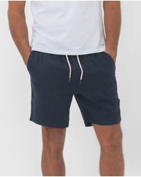 Coast Clothing - Linen Shorts - Navy