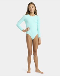 Roxy - Girls 4 to 16 Aruba Long Sleeve One Piece Swimsuit