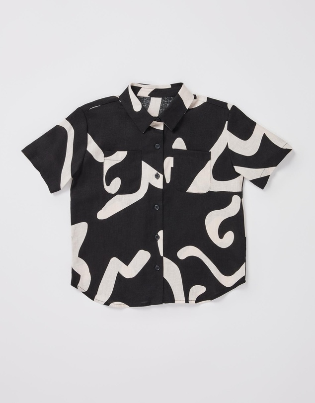 Subtitled - Girls Charlie Swirl Short Sleeve Shirt