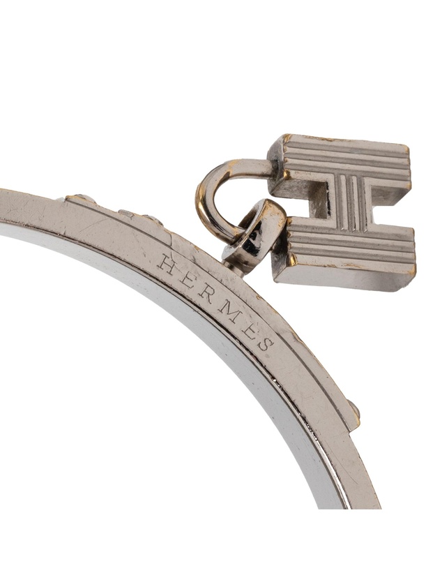 Pre-Loved by Azura Reborn - Pre-Loved Leather Kelly H Cadena Lock Bangle Bracelet