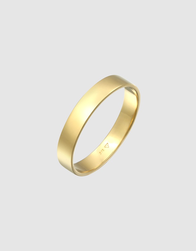 Kuzzoi - ICONIC EXCLUSIVE - Polished Band Ring in 375 Yellow Gold