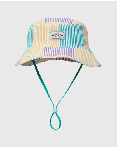 Goldie + Ace - Seersucker Bucket Hat - ICONIC EXCLUSIVE - Babies-Teens