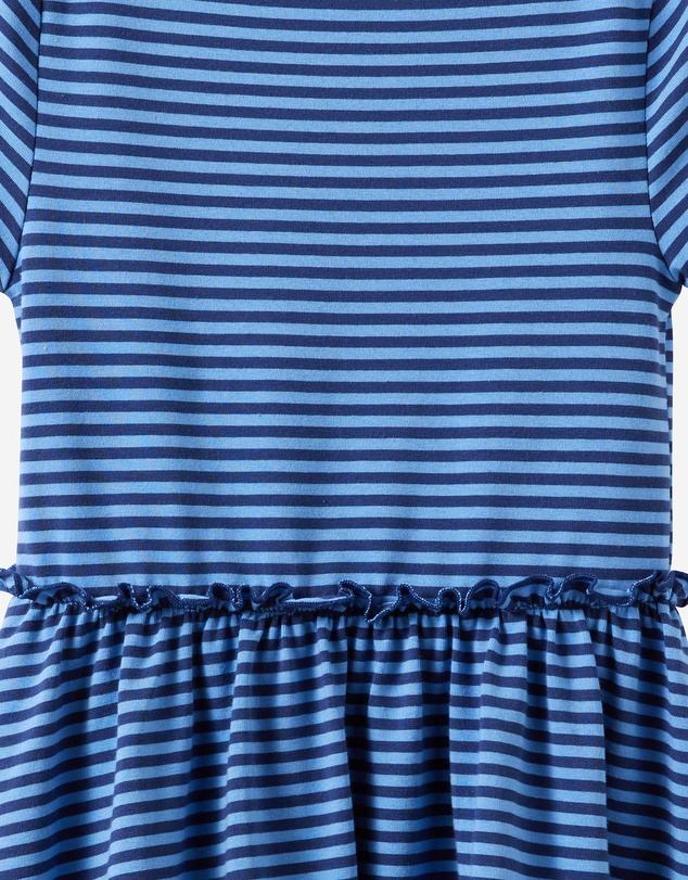Cotton On Kids - Boat Neck Frill Short Sleeve Dress