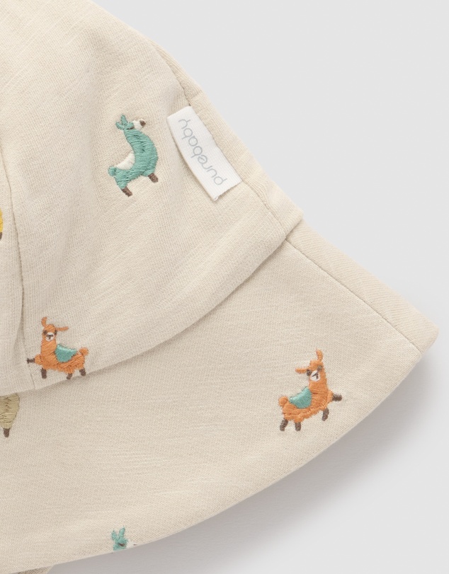 Purebaby - Broderie Hat -Kids-Babies