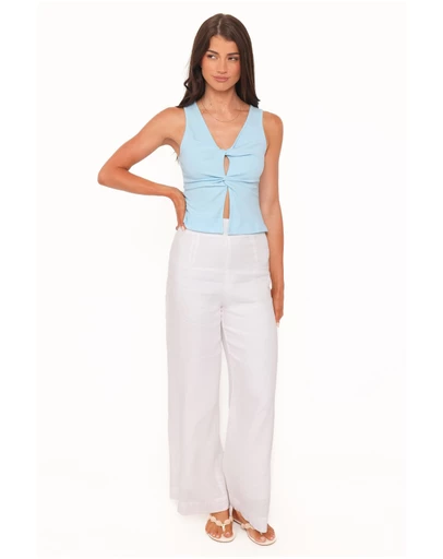 Petal & Pup - Emmeline Twist Front Top - Pale Blue