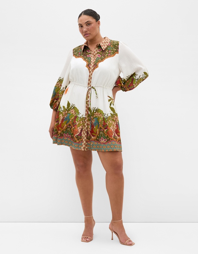 City Chic - Fools Paradise Print Mini Dress