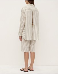 Assembly Label - Ria Stripe Long Sleeve Shirt