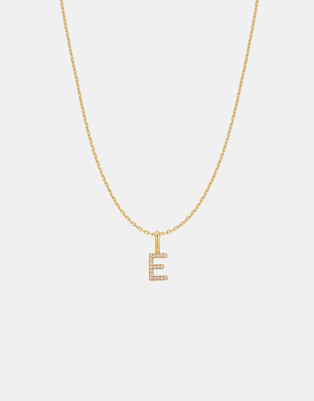 Ania Haie - Ania Haie Gold Letter E Initial Necklace